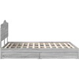 vidaXL Konstrukcija postelje Siva Sonoma 140 x 200 cm Konstruiran les | Shoptok.si