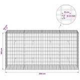  Gabion s žicom debljine 3 5 mm i mrežom 5x10 cm 200x50x100 cm - 50 cm 100 cm 200 cm | shoptok.hr