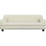  Krevet za pse krem 90 x 53 x 30 cm od umjetne kože | shoptok.hr