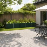  Povišeni vrtni krevet Zelena 400 x 40 x 55 cm Pocinčani čelik | shoptok.hr