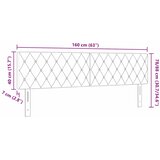  LED glava kreveta s LED trakama Ružičasta 160 cm Baršun | shoptok.hr