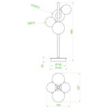 Wofi 8014.04.24.9000 - LED Stona lampa 4xG9/3W/230V crna | Eponuda.com