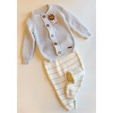 BABY MIO kompletic trikotaza: pantaloni (pruge), jakna - Bež | Eponuda.com