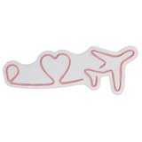 WALLXPERT dekorativna plastična led rasveta love trip plane pink | ePonuda.com