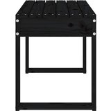  Klupa crna 80 x 38 x 45 cm od masivne borovine | shoptok.hr