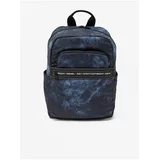 Diesel Dark Blue Patterned Backpack - Women