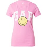 GAP Majica 'SMILEY' svijetložuta / svijetloroza / bijela | shoptok.hr