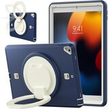 JTech Ohišje za iPad 9/8/7 10,2" s stojalom in naramnim pasom mornariško modro, (22025334) | Shoptok.si