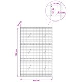  Gabion s žicom debljine 5 mm i mrežom 10x10 cm 100x20x150 cm Slike