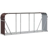  Držač za cjepanice smeđi 234x45x100 cm od pocinčanog čelika | shoptok.hr