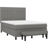  s oprugama i madracem tamnosivi 140x190 cm od tkanine | shoptok.hr