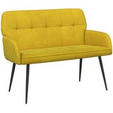  Dvosjed s metalnim nogama 2-sjedalo Žuta Baršun | shoptok.hr