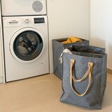Rolser Siv tekstilni koš za perilo 71 l Laundry Hub Tweed duplo – | Shoptok.si