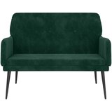  Klupa tamnozelena 108 x 79 x 79 cm baršunasta | shoptok.hr