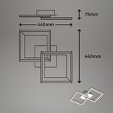 BRILO led prigušiva plafonska svetiljka frame 2xLED/11W/230V | Eponuda.com
