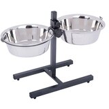  Pasji bar vklj. z 2 posodama iz nerjavečega jekla - 2 x 1,8 l, Ø 21 cm, višina do 38 cm | shoptok.hr