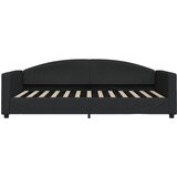  Dnevni krevet na razvlačenje crni 100 x 200 cm od tkanine | shoptok.hr