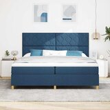  LED Box Spring Krevet s uzglavljem Plava 200 x 200 cm tkanina | Shoptok.si