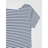 Sinsay Pamučna haljina s kapuljačom u prugama | shoptok.hr