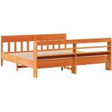  Okvir kreveta bez madraca voštano smeđi 200x200 cm od borovine | shoptok.hr