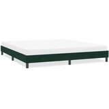  Okvir kreveta bez madraca tamno zeleni 200x220 cm baršun | shoptok.hr