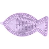 INF Silikonska podloga za lizanje za hišne živali v obliki ribe - Počasni podajalnik s priseski Purple, (5000125098) | Shoptok.si
