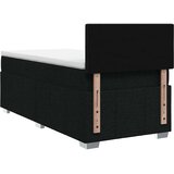  Boxspring krevet s madracem Crna 90 x 200 cm Tkanina | shoptok.hr