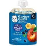 Gerber voćni pire jabuka, borovnica, banana 80g