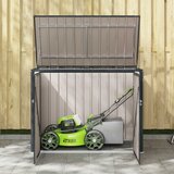  Kutija za spremanje u vrtu Crna 151,5 x 82 x 110,5 cm Čelik | shoptok.hr