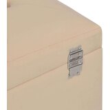 vidaXL Klop s prostorom za shranjevanje 80 cm bež žamet | Shoptok.si