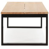 Marckeric Jedilna miza z mizno ploščo v hrastovem dekorju 100x220 cm Rina – | Shoptok.si
