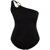 Trendyol Curve Black One Shoulder Swimsuit Cene