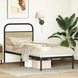 vidaXL Uzglavlje boja hrasta sonome 75 cm čelik i konstruirano drvo | shoptok.hr