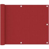 vidaXL Balkonsko platno rdeče 75x500 cm oksford blago Cene