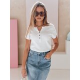 DStreet Bluzka damska one size prążkowana KISS LOOK biała | Shoptok.si