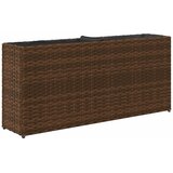  Vrtne sadilice s 2 posude 2 kom smeđe 90 x 20 x 40 cm poliratan | shoptok.hr