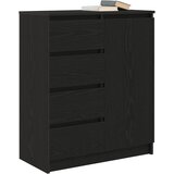  Komoda s ladicama crni hrast 71x35x84 cm konstruirano drvo | Eponuda.com