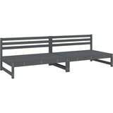  Srednja vrtne sofe 2 kom sive 120 x 80 cm od masivne borovine | shoptok.hr
