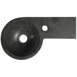 Sapho Črn kamnit umivalnik za WC 40x23 cm Blok – | Shoptok.si
