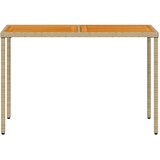  Vrtni stol s pločom od drva bagrema crni 115x54x74 cm poliratan | shoptok.hr
