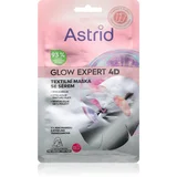 Astrid Glow Expert maska iz platna za posvetlitev in zgladitev kože 1 kos