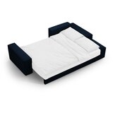 Micadoni Tamno plava sklopiva kutna garnitura od bouclé tkanine (s desnim kutom) Jodie – Home | shoptok.hr