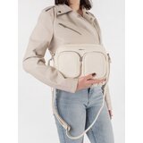 Shelvt Light beige small handbag with pockets | shoptok.hr