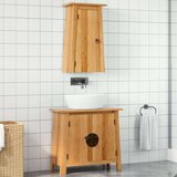 vidaXL Kopalniška garnitura 2-delna trdna borovina | Shoptok.si