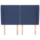  Uzglavlje s ušima plavo 147x23x118/128 cm od tkanine | shoptok.hr