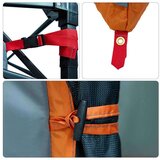 Šator s krovom Ostalo Siva i narančasta i crna 280 x 220 x 176 cm | shoptok.hr