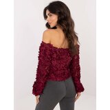 Italy Moda Blouse-MI-BZ-26158.20-burgundy | Shoptok.si