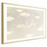  Plakat - Mouse on the Moon 60x40 Zlatni okvir s margom | shoptok.hr
