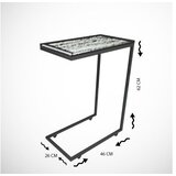 Woody Fashion callen - glass anthracite side table | Eponuda.com