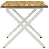  Stol za blagovanje s prirodnim rubom 70 x 70 x 75 cm - Bjeljenje 70 x 70 x 75 cm Živi rub | shoptok.hr